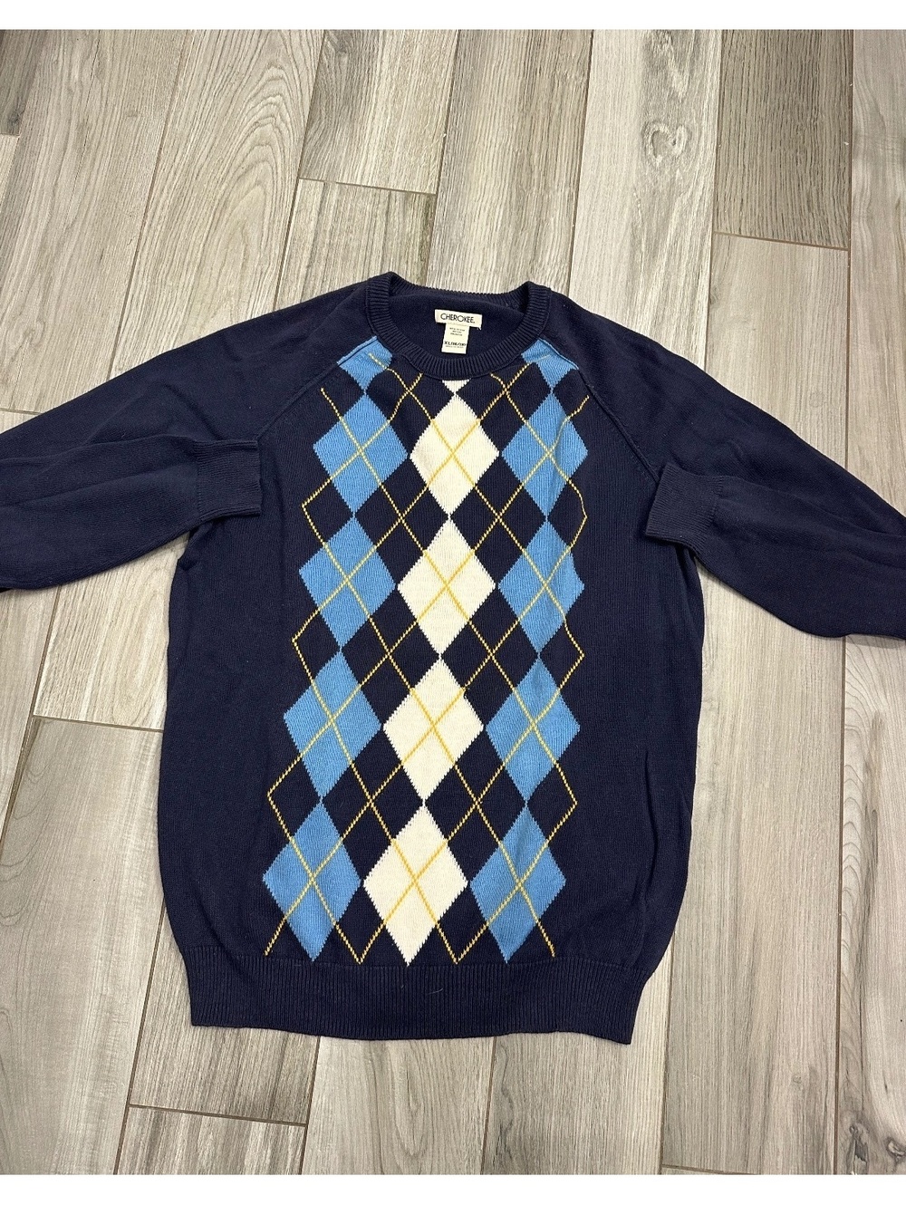 Cherokee Boys XL Argyle Pattern Pullover Sweater